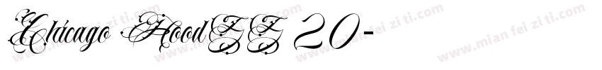 Chicago HoodZZ 20字体转换